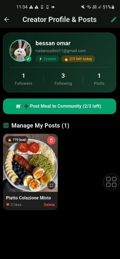 Creator Profile Screenshot