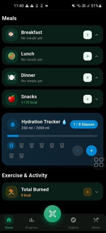 Daily Tracker Screenshot